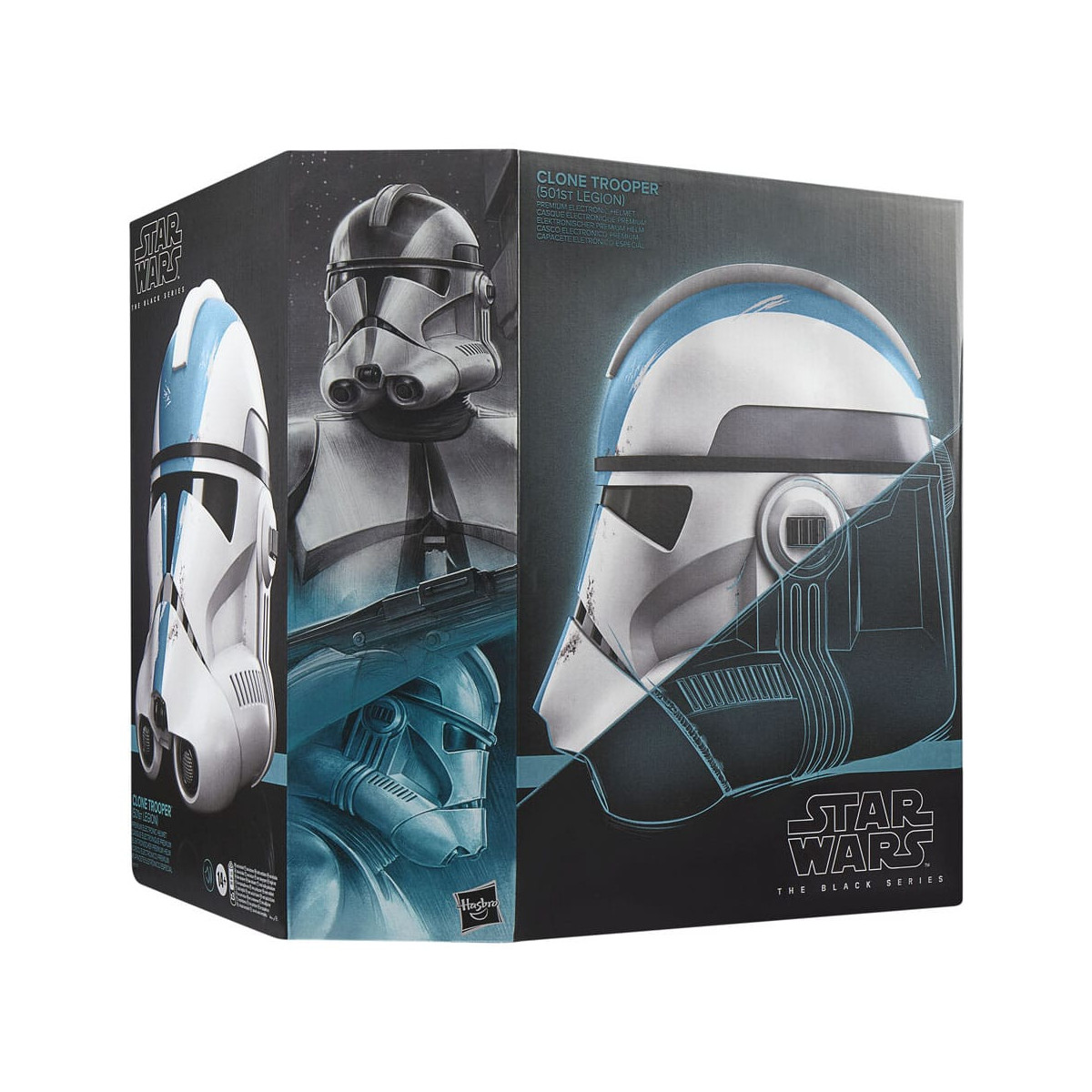Hasbro Star Wars: Casco electrónico de soldado clon Ahsoka Black Series (Legión 501)