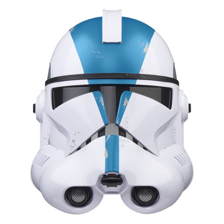 Hasbro Star Wars: Casco electrónico de soldado clon Ahsoka Black Series (Legión 501)