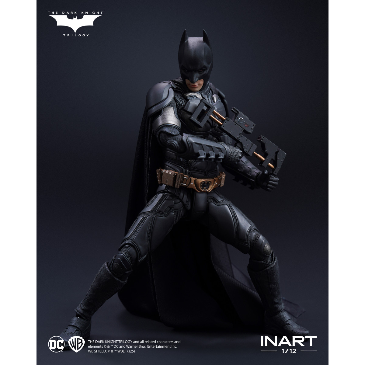 INART - The Dark Knight Rises: Figura de Batman a escala 1/12 - Deluxe