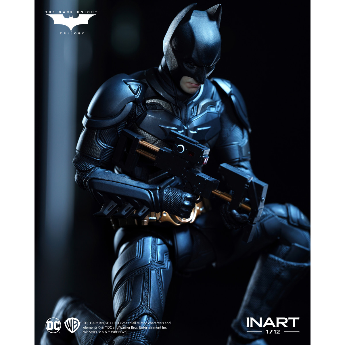 INART - The Dark Knight Rises: Figura de Batman a escala 1/12 - Deluxe