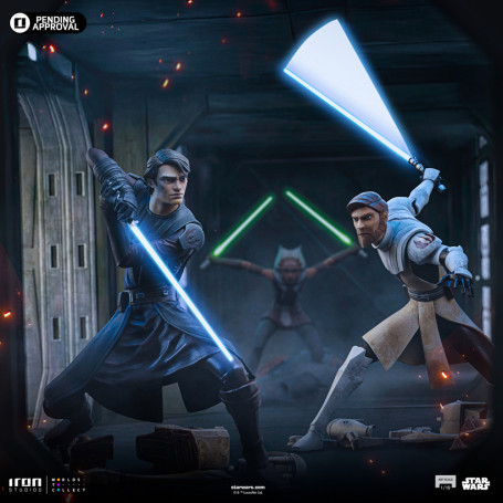 Iron Studios Star Wars Clone Wars - Obi-Wan Kenobi Arte Escala 1/10