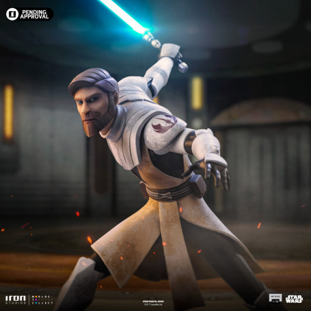 Iron Studios Star Wars Clone Wars - Obi-Wan Kenobi Arte Escala 1/10
