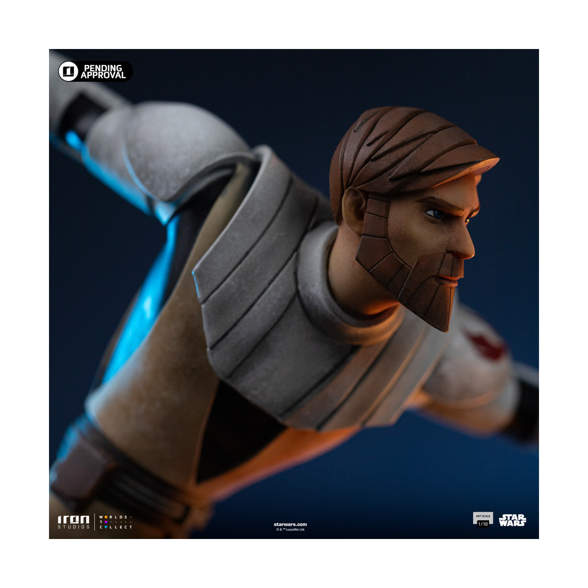 Iron Studios Star Wars Clone Wars - Obi-Wan Kenobi Arte Escala 1/10