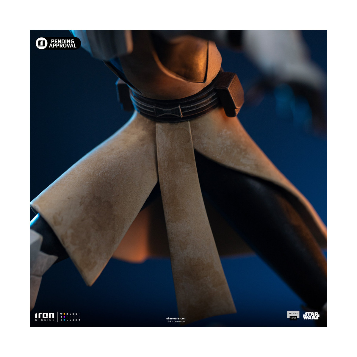 Iron Studios Star Wars Clone Wars - Obi-Wan Kenobi Arte Escala 1/10