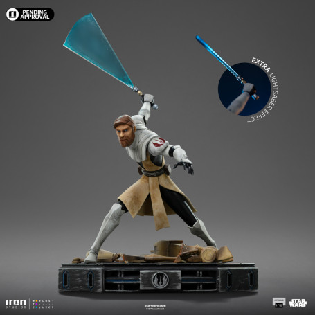 Iron Studios Star Wars Clone Wars - Obi-Wan Kenobi Arte Escala 1/10
