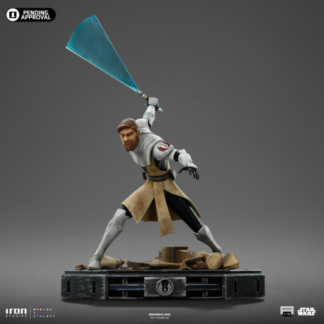 Iron Studios Star Wars Clone Wars - Obi-Wan Kenobi Arte Escala 1/10