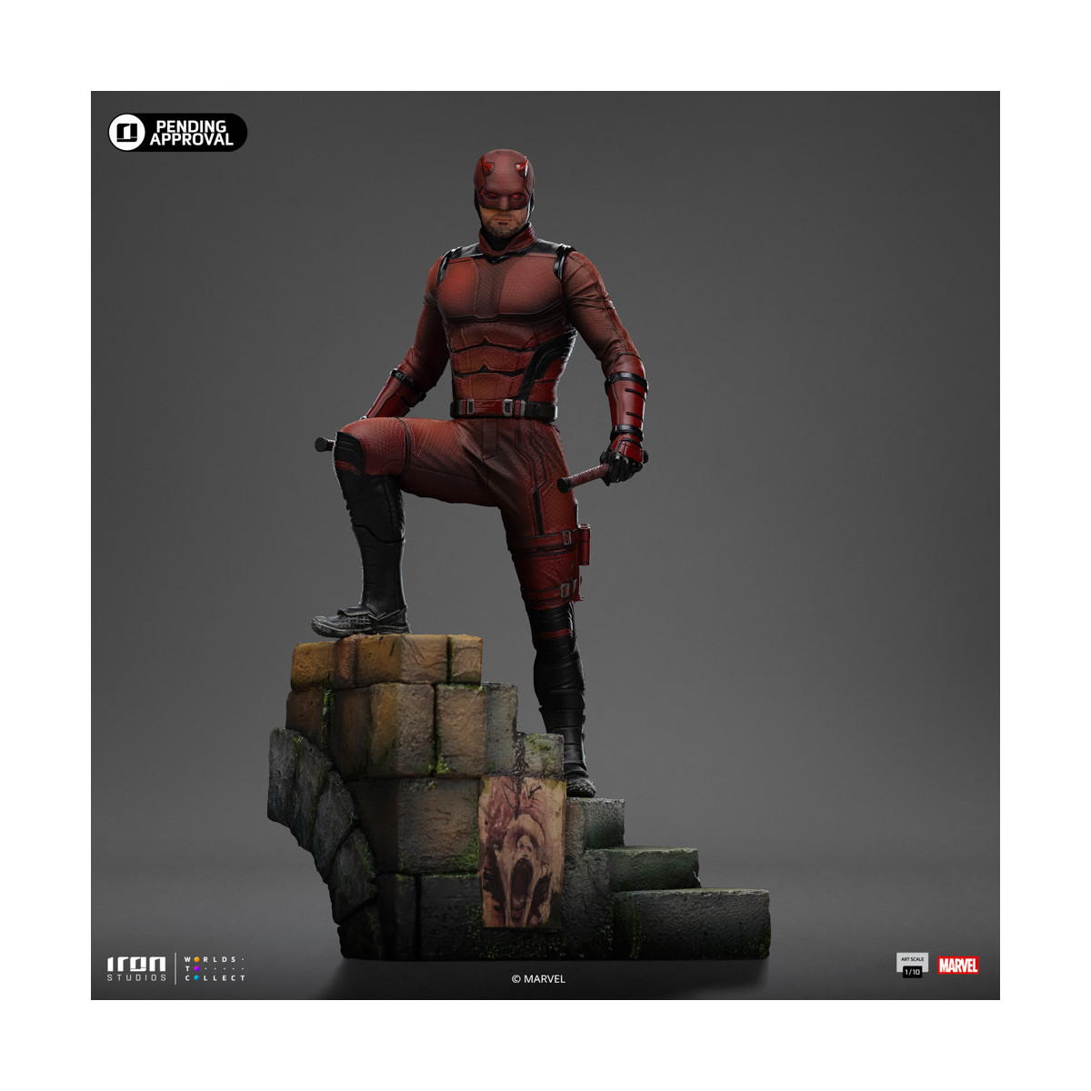 Iron Studios Marvel - Daredevil Born Again - Daredevil Art Escala 1/10