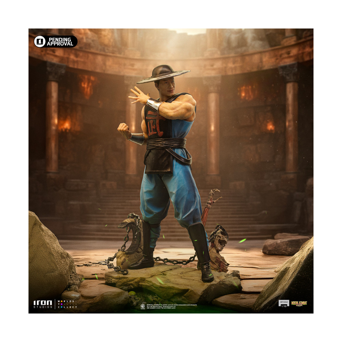 Iron Studios - Mortal Kombat - Kung Lao Arte Escala 1/10