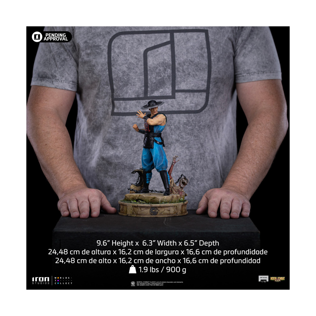 Iron Studios - Mortal Kombat - Kung Lao Arte Escala 1/10