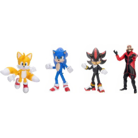 Jakks Pacific - Sonic The Hedgehog 3 - Wave 1 Set de 4 figuras