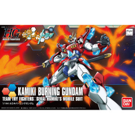 Bandai - Gunpla - Gundam Build Fighters 1/144 HG - KAMIKI BURNING GUNDAM - Gundam Build Fighters Intenta