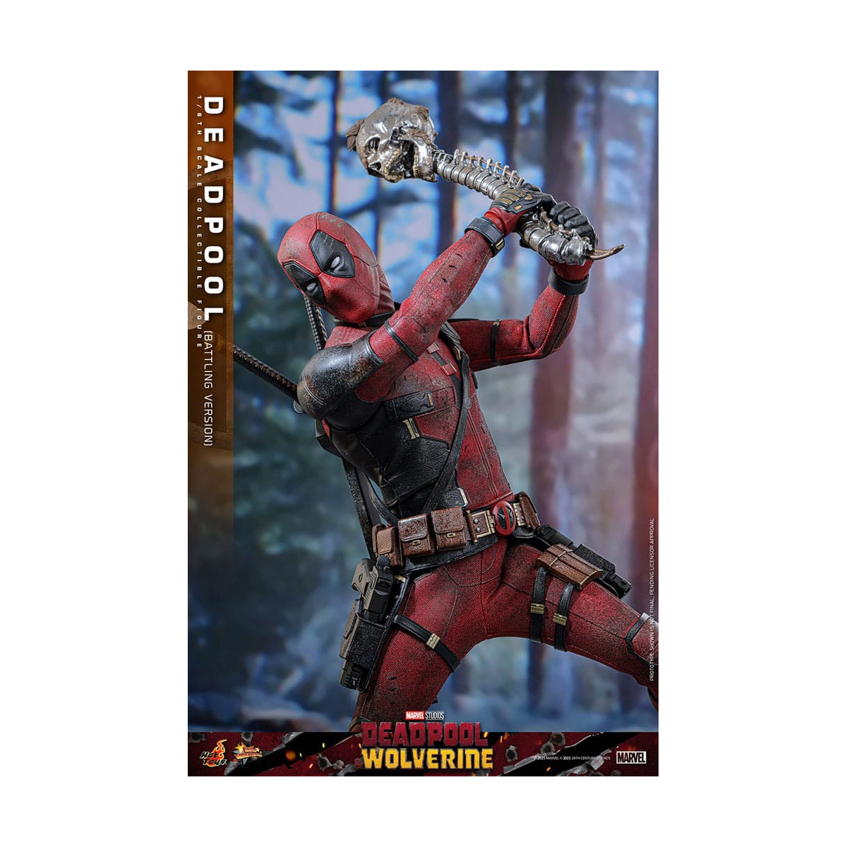 Hot Toys Marvel Deadpool & Wolverine - Deadpool (Battling Version) MMS 1/6