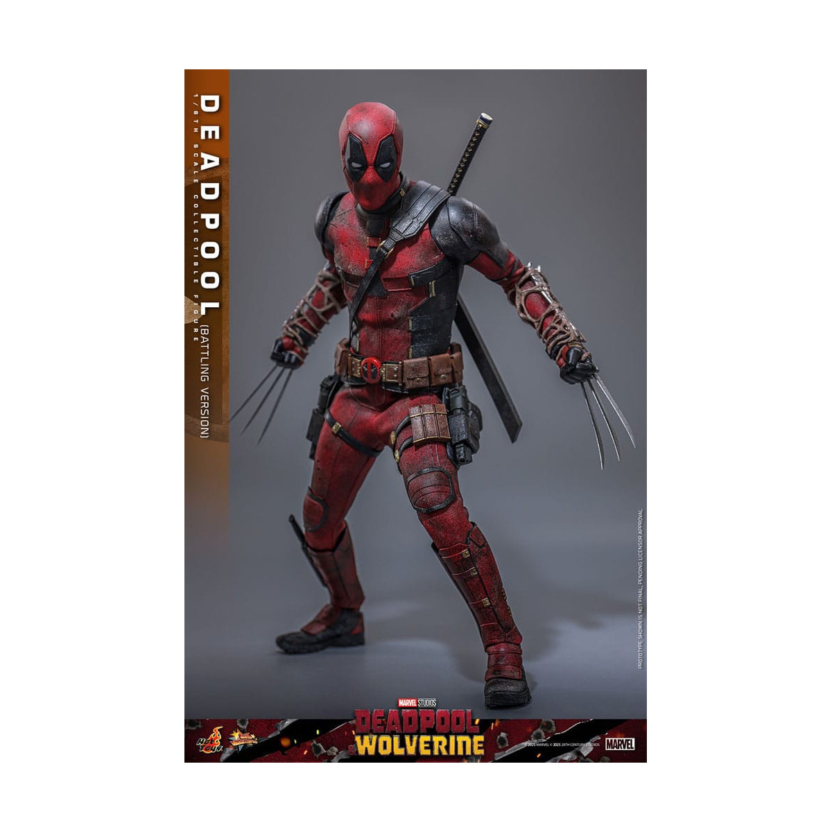 Hot Toys Marvel Deadpool & Wolverine - Deadpool (Battling Version) MMS 1/6
