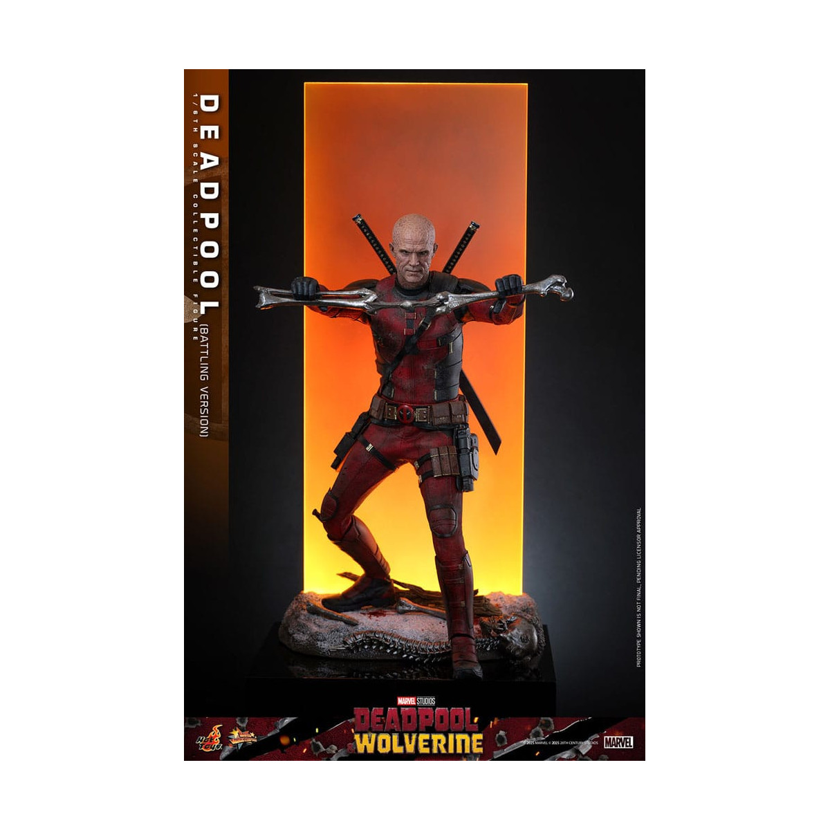 Hot Toys Marvel Deadpool & Wolverine - Deadpool (Battling Version) MMS 1/6