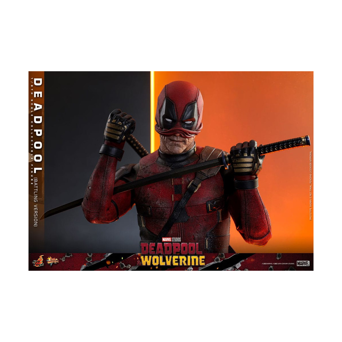 Hot Toys Marvel Deadpool & Wolverine - Deadpool (Battling Version) MMS 1/6
