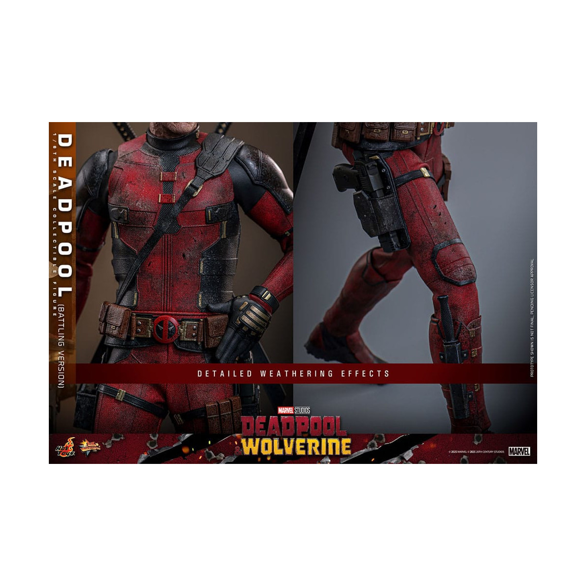 Hot Toys Marvel Deadpool & Wolverine - Deadpool (Battling Version) MMS 1/6