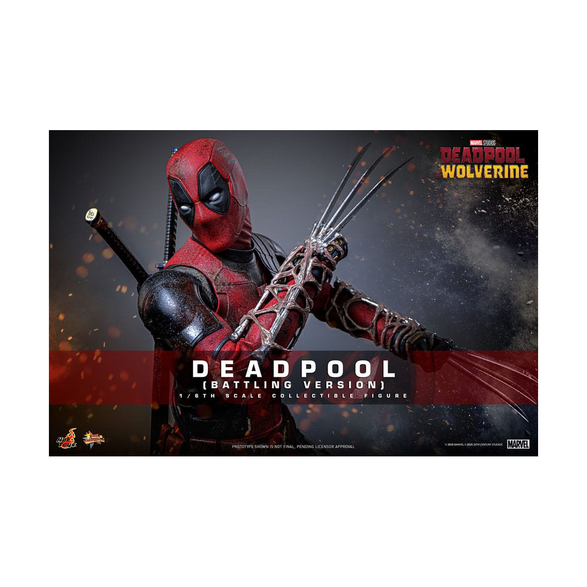 Hot Toys Marvel Deadpool & Wolverine - Deadpool (Battling Version) MMS 1/6