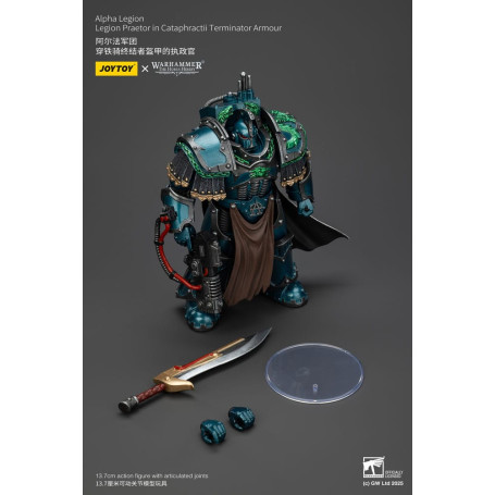 Joytoy - Warhammer - Alpha Legion - Legion Praetor in Cataphractii Terminator Armour - The Horus Heresy
