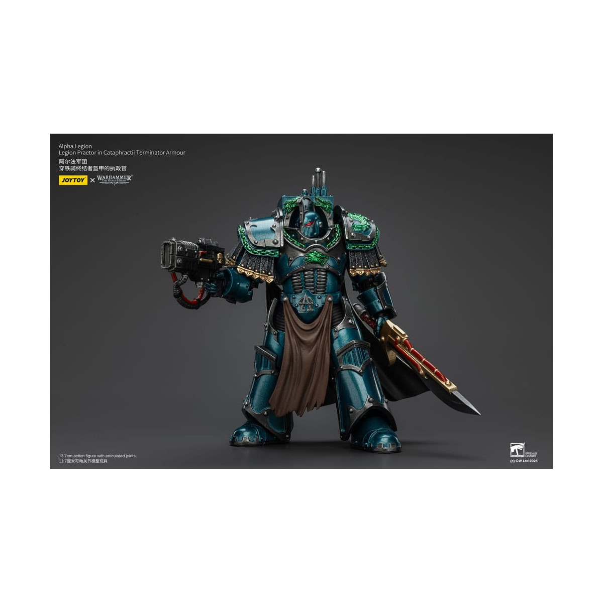 Joytoy - Warhammer - Alpha Legion - Legion Praetor in Cataphractii Terminator Armour - The Horus Heresy