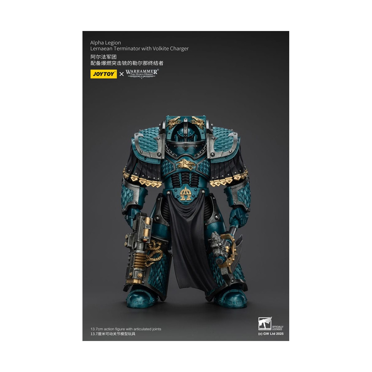 Joytoy - Warhammer - Legión Alfa - Lernaean Terminator con Volkite - La Herejía de Horus
