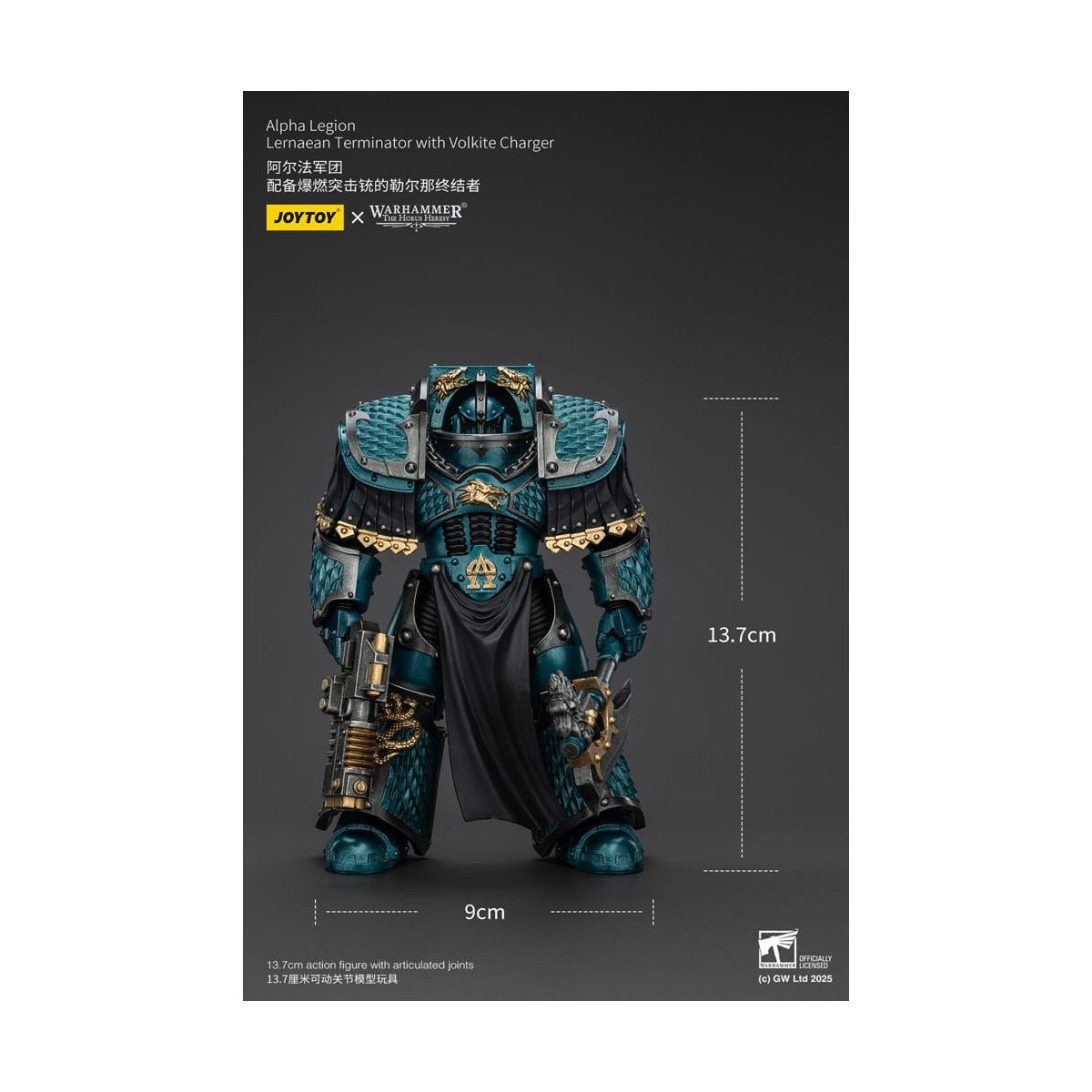 Joytoy - Warhammer - Legión Alfa - Lernaean Terminator con Volkite - La Herejía de Horus