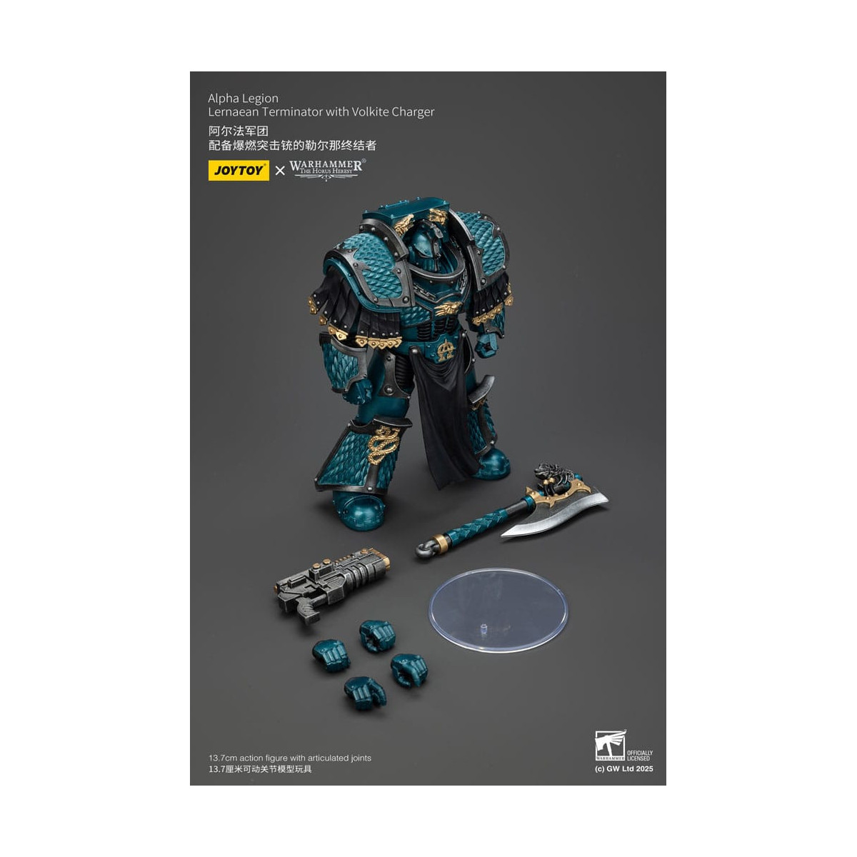 Joytoy - Warhammer - Legión Alfa - Lernaean Terminator con Volkite - La Herejía de Horus