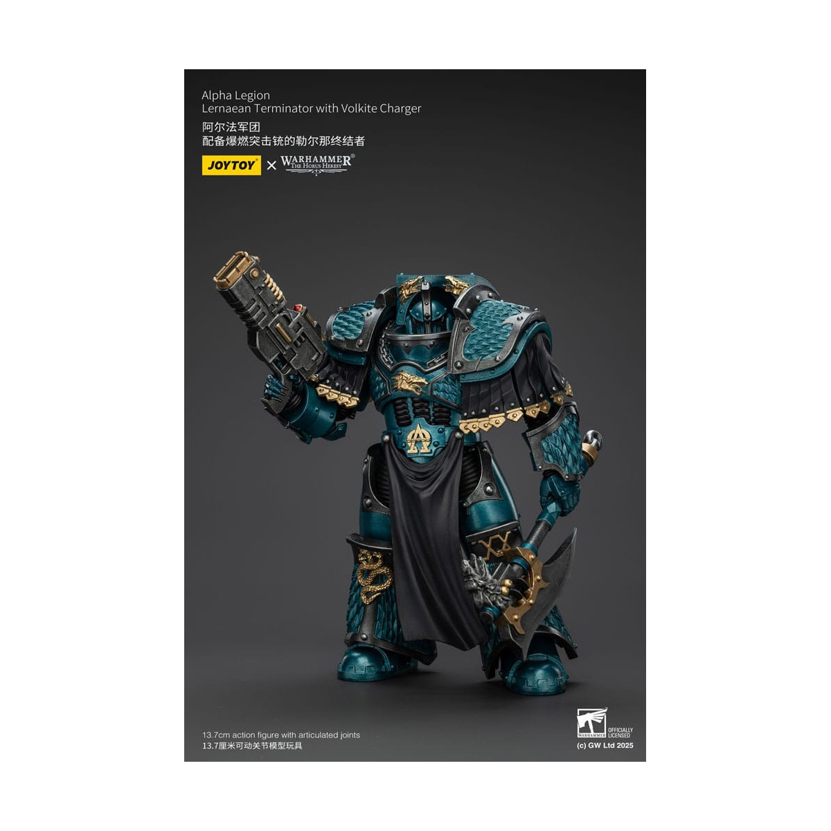 Joytoy - Warhammer - Legión Alfa - Lernaean Terminator con Volkite - La Herejía de Horus