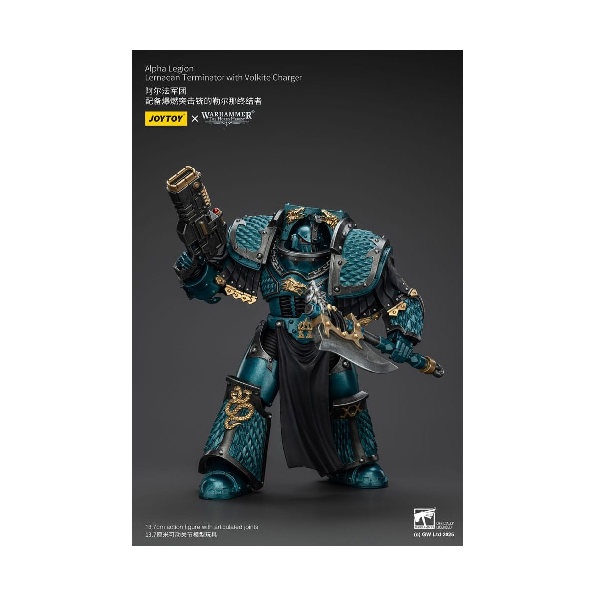 Joytoy - Warhammer - Legión Alfa - Lernaean Terminator con Volkite - La Herejía de Horus