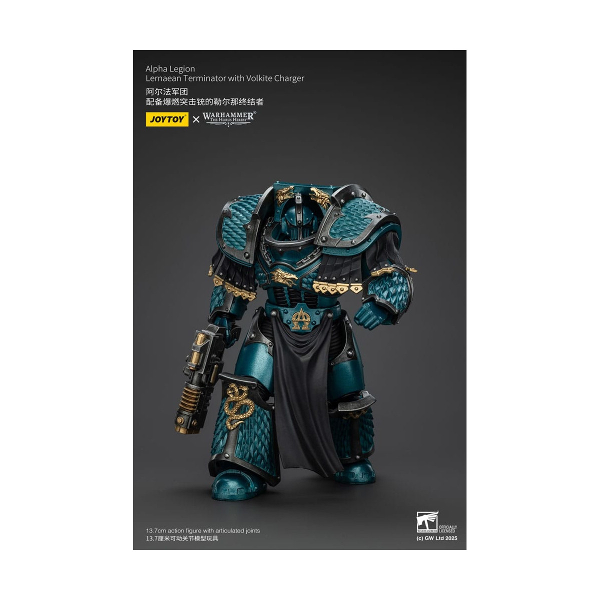 Joytoy - Warhammer - Legión Alfa - Lernaean Terminator con Volkite - La Herejía de Horus