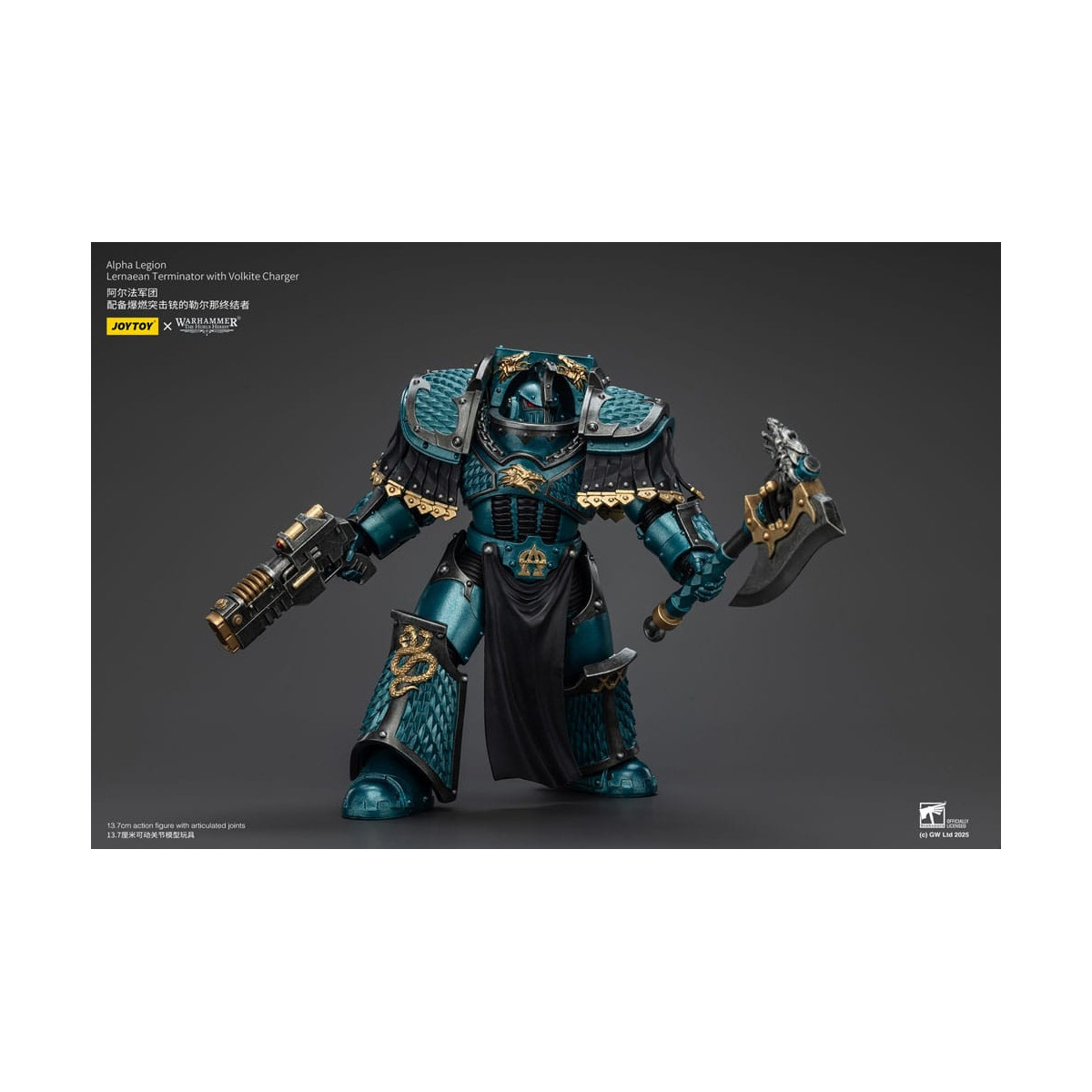 Joytoy - Warhammer - Legión Alfa - Lernaean Terminator con Volkite - La Herejía de Horus