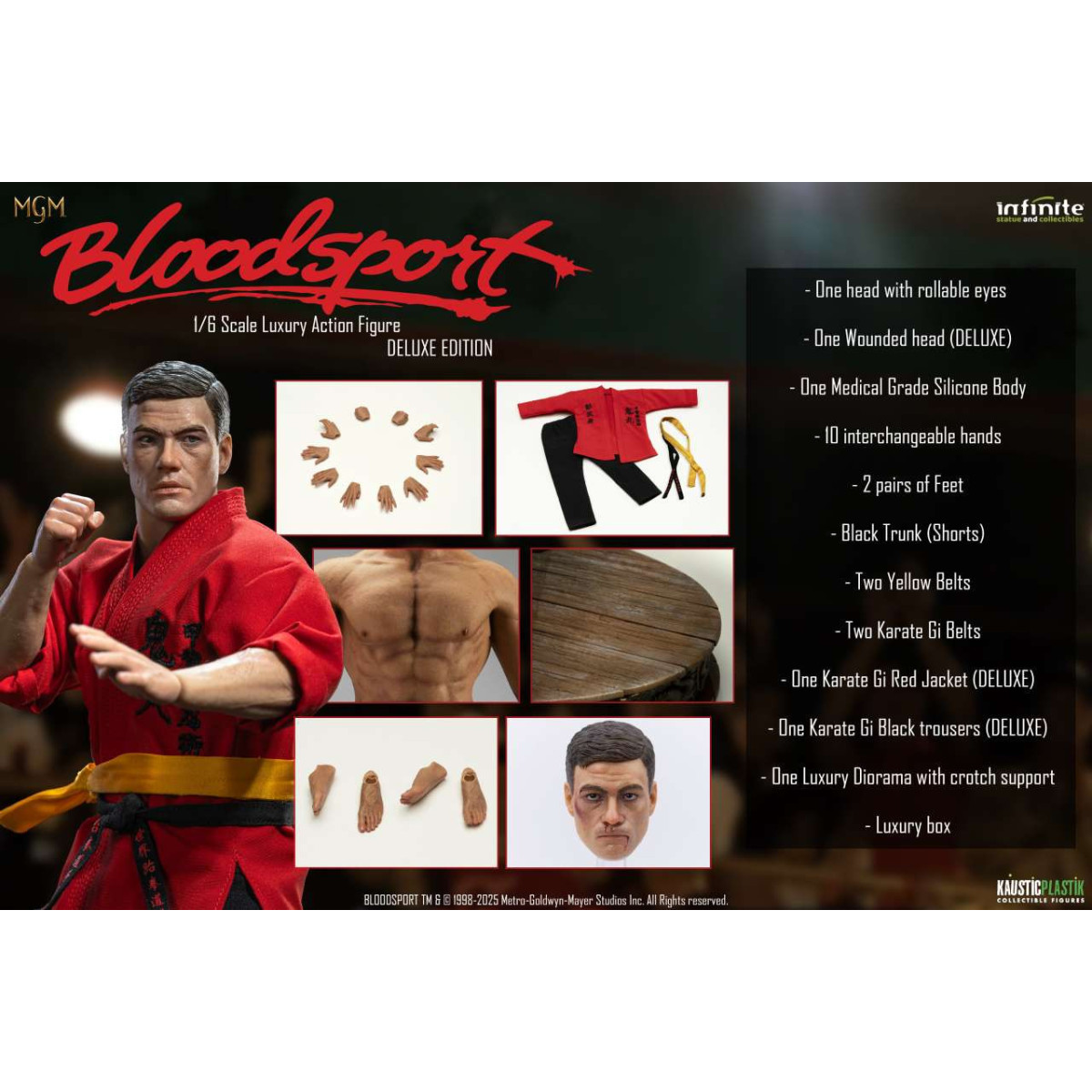 Estatua Infinita X Kaustic Plastik - Frank Dux Deluxe 1/6 -Bloodsport