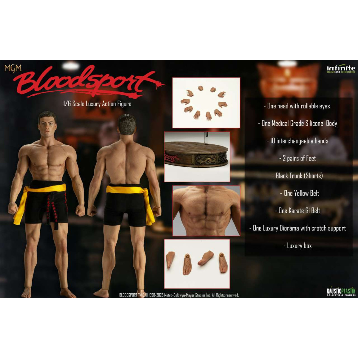Estatua Infinita X Kaustic Plastik - Frank Dux Edición Estándar 1/6 -Bloodsport