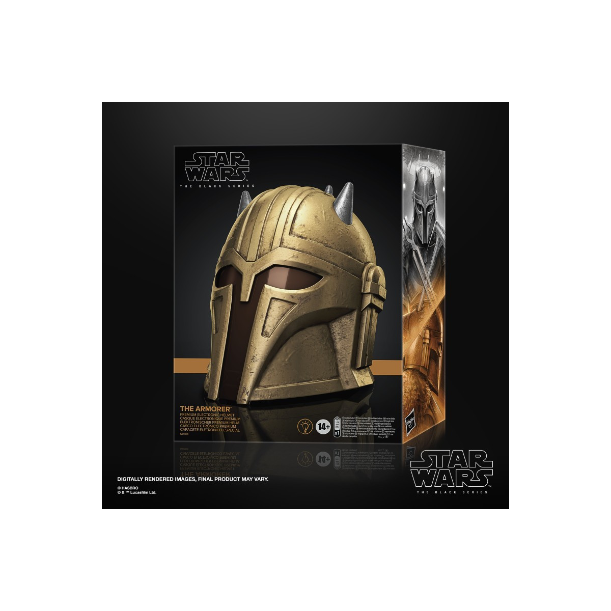 Hasbro - El Armero El Mandaloriano - Star Wars Black Series Casco 1:1 Réplica Premium