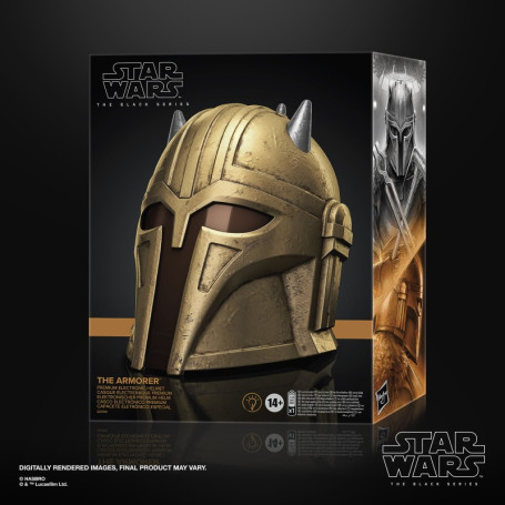 Hasbro - El Armero El Mandaloriano - Star Wars Black Series Casco 1:1 Réplica Premium