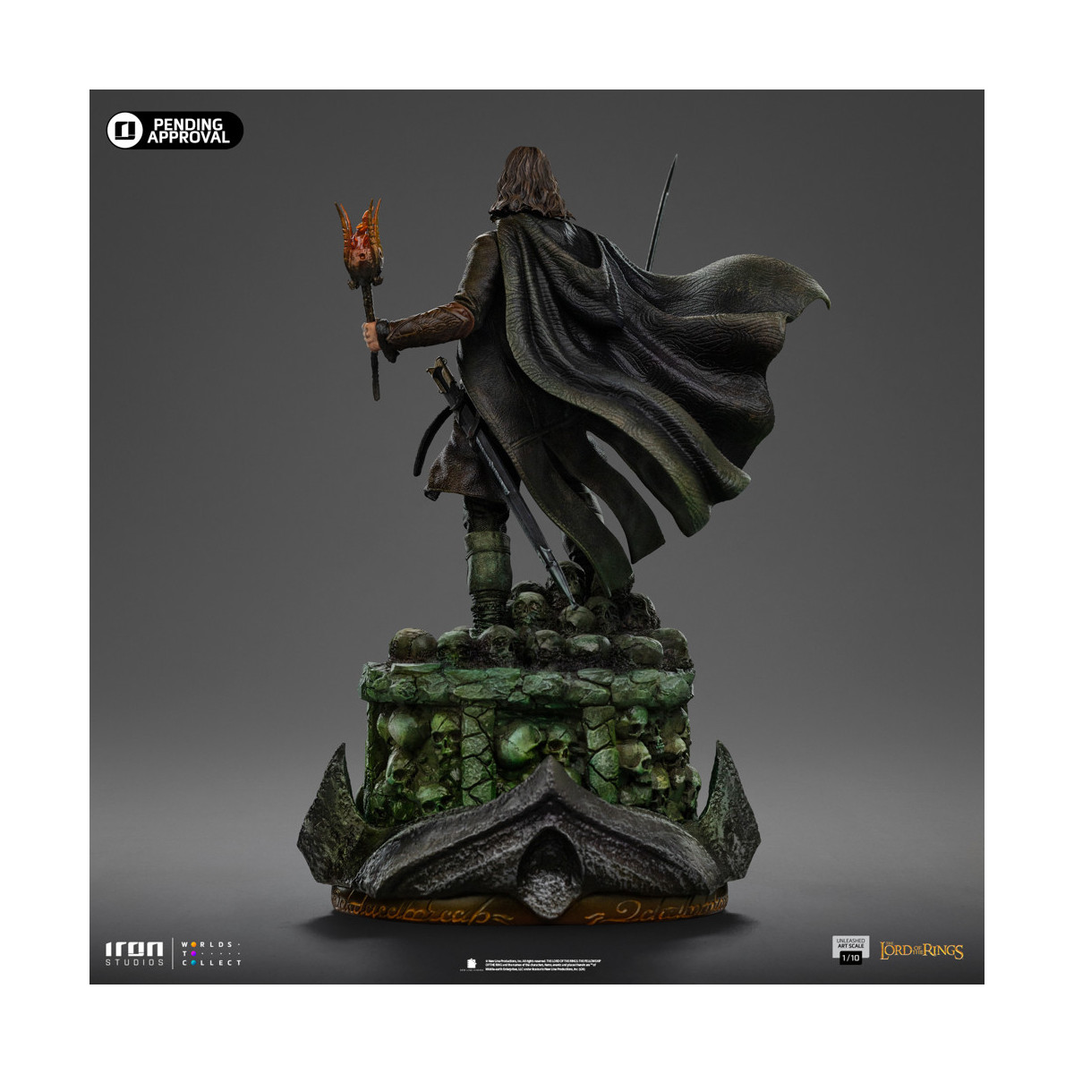 Iron Studios - Aragorn Desatado - El Señor de los Anillos - LOTR Desatado Arte Escala 1/10