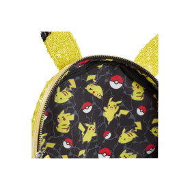 Pokemon - Loungefly Mini Mochila Pikachu Lentejuelas