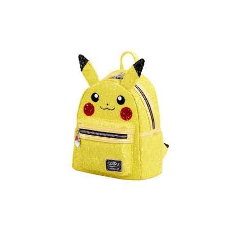 Pokemon - Loungefly Mini Mochila Pikachu Lentejuelas