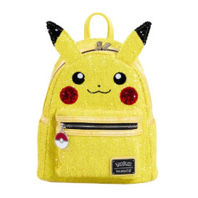 Pokemon - Loungefly Mini Mochila Pikachu Lentejuelas