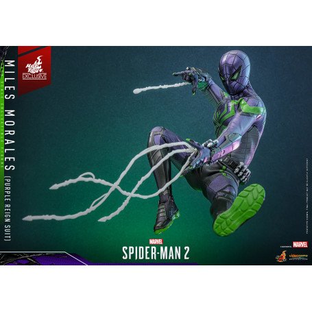 Hot Toys Marvel's Spider-Man 2: Miles Morales (Traje Purple Reign) Video Game Masterpiece 1/6