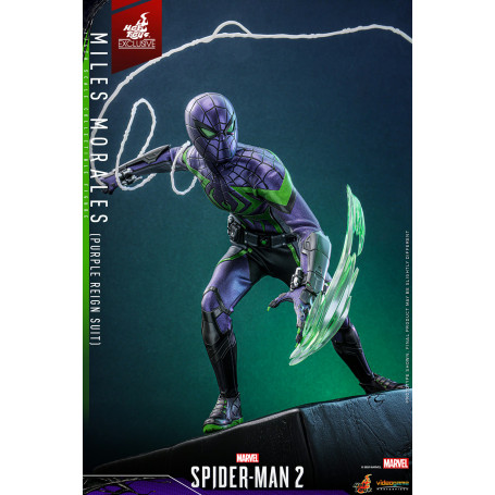 Hot Toys Marvel's Spider-Man 2: Miles Morales (Traje Purple Reign) Video Game Masterpiece 1/6