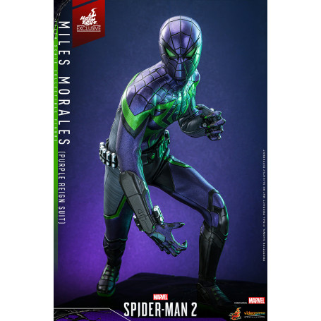 Hot Toys Marvel's Spider-Man 2: Miles Morales (Traje Purple Reign) Video Game Masterpiece 1/6