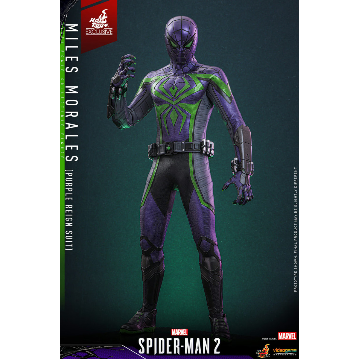 Hot Toys Marvel's Spider-Man 2: Miles Morales (Traje Purple Reign) Video Game Masterpiece 1/6