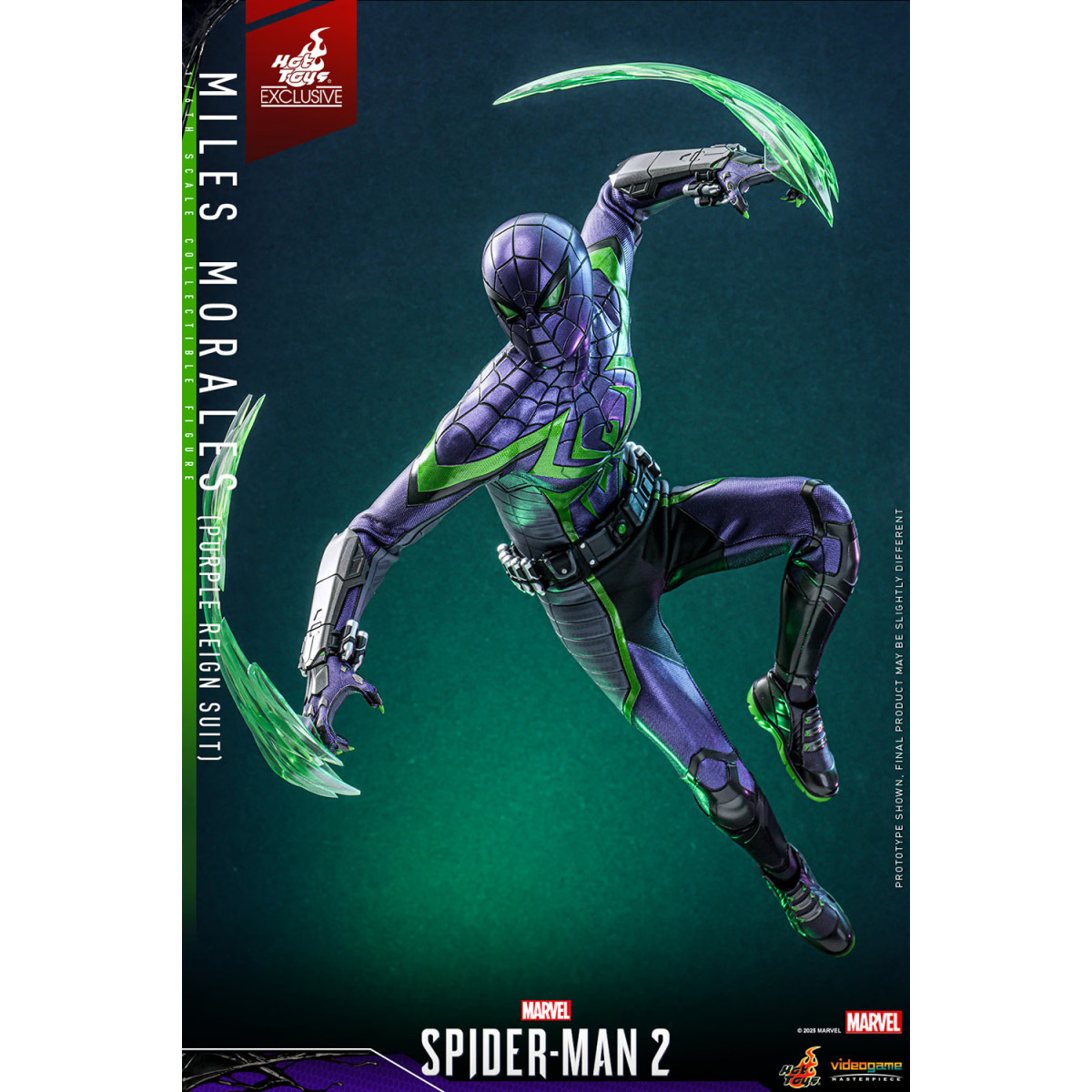 Hot Toys Marvel's Spider-Man 2: Miles Morales (Traje Purple Reign) Video Game Masterpiece 1/6