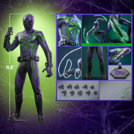 Hot Toys Marvel's Spider-Man 2: Miles Morales (Traje Purple Reign) Video Game Masterpiece 1/6