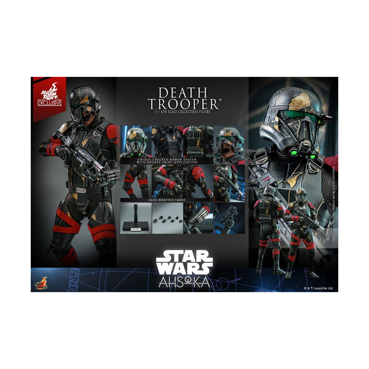Hot Toys - Death Trooper Exclusivo TM 1/6 - Star Wars Ahsoka