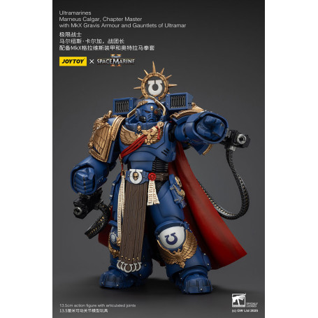 Joytoy - Marines Espaciales II - Marneus Calgar, Maestro de Capítulo con Armadura MkX Gravis y Guanteletes de Ultramar