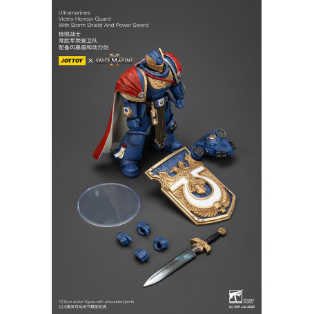 Joytoy - Marines Espaciales II - Ultramarines Victrix Guardia de Honor con Escudo de Tormenta y Espada de Poder