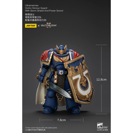 Joytoy - Marines Espaciales II - Ultramarines Victrix Guardia de Honor con Escudo de Tormenta y Espada de Poder