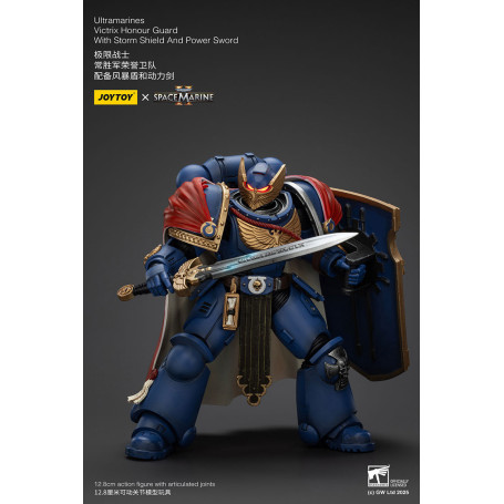 Joytoy - Marines Espaciales II - Ultramarines Victrix Guardia de Honor con Escudo de Tormenta y Espada de Poder