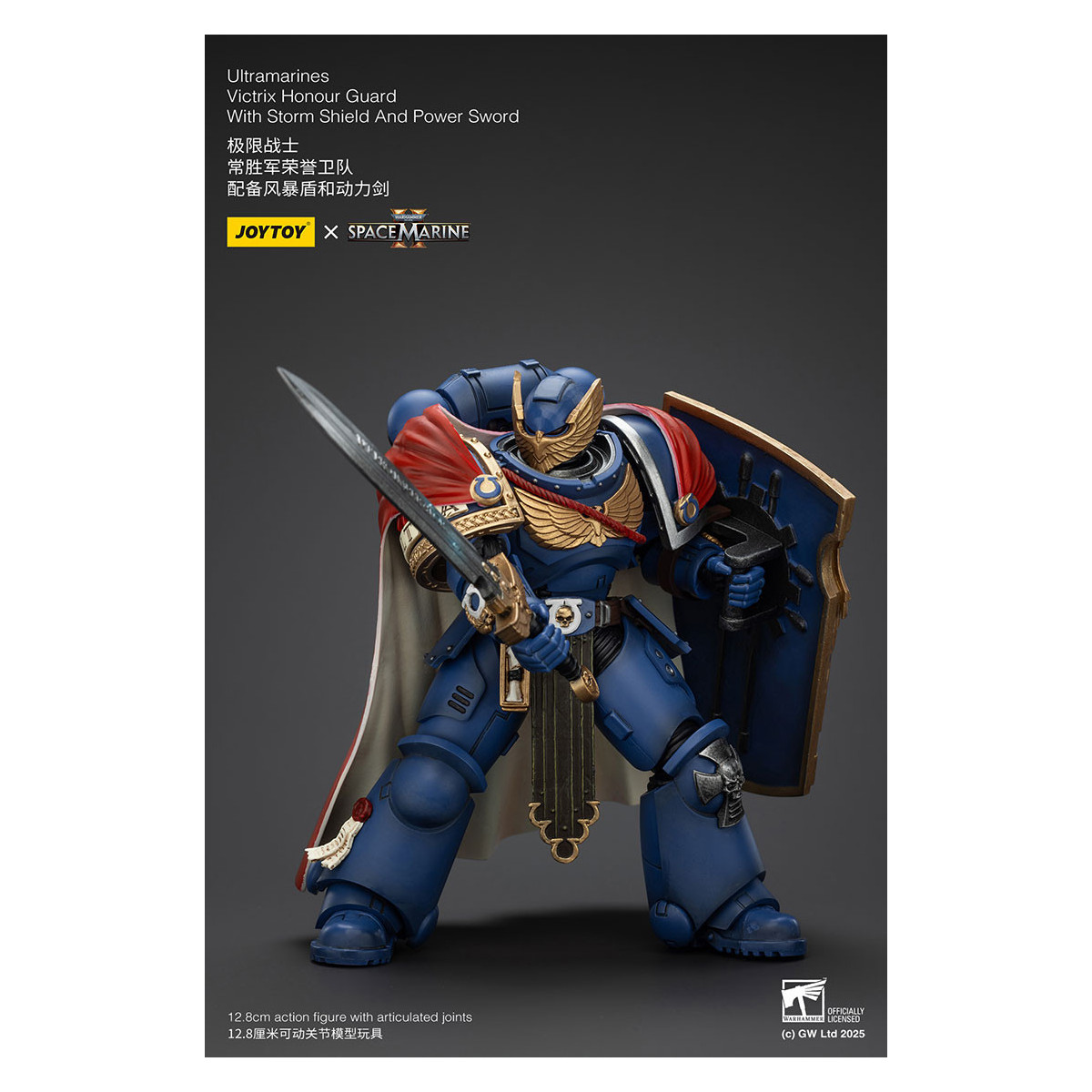 Joytoy - Marines Espaciales II - Ultramarines Victrix Guardia de Honor con Escudo de Tormenta y Espada de Poder